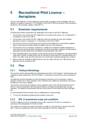 05 Recreational Pilot Licence - Aeroplane