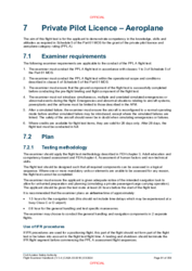 07 Private Pilot Licence - Aeroplane
