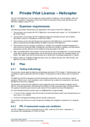 08 Private Pilot Licence - Helicopter