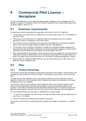 09 Commercial Pilot Licence - Aeroplane