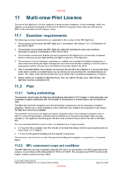 11 Multi-crew Pilot Licence