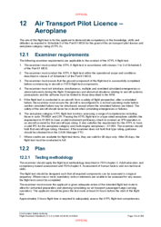 12 Air Transport Pilot Licence - Aeroplane