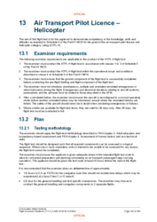13 Air Transport Pilot Licence - Helicopter