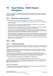 19 Type Rating - Multi Engine Aeroplane