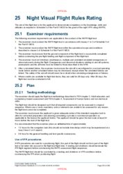 25 Night Visual Flight Rules Rating