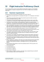 33 Flight Instructor Proficiency Check