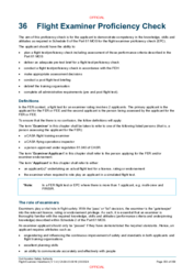 36 Flight Examiner Proficiency Check