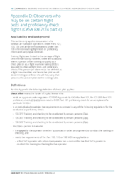 Appendix D: Observers who may be on certain flight tests and proficiency check flights (EX81/21 Part 4)