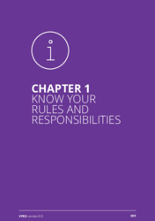 Chapter 1: Know Your Rules and Responsibilities